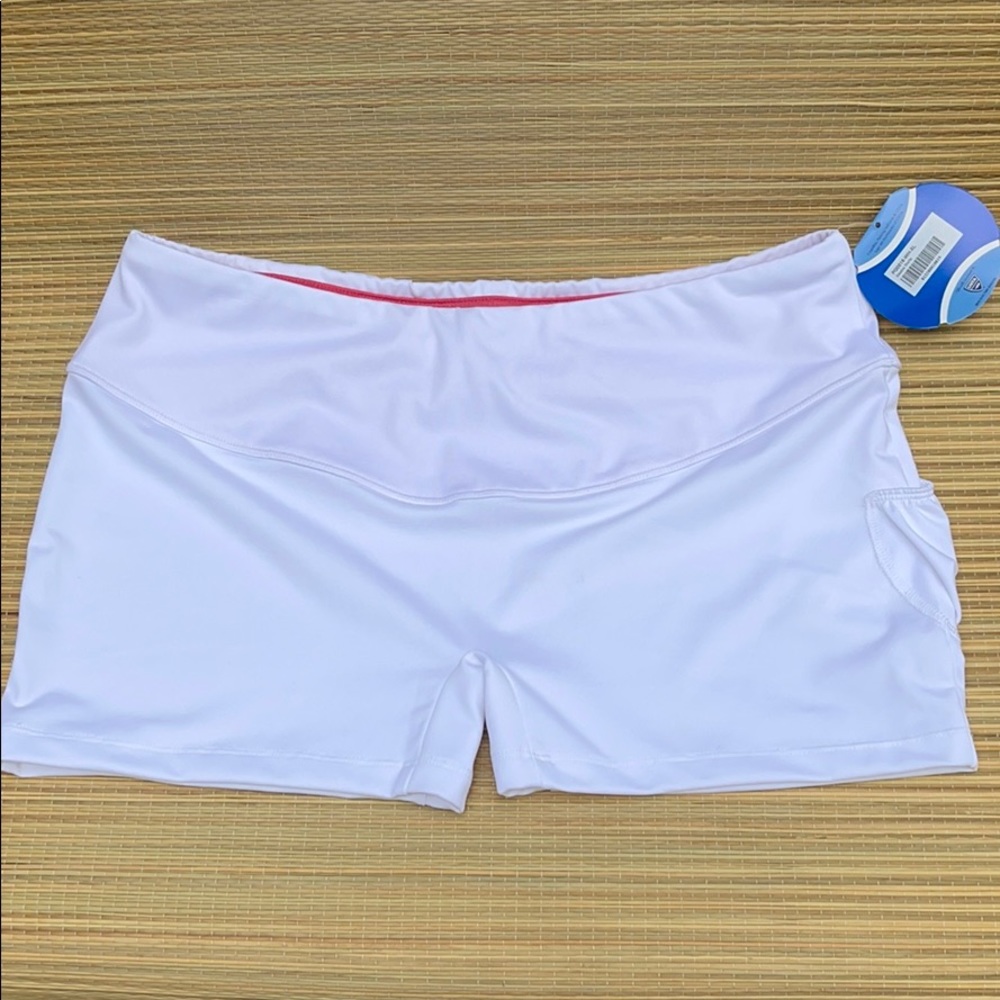 New Court Blu white and pink baseline shortie